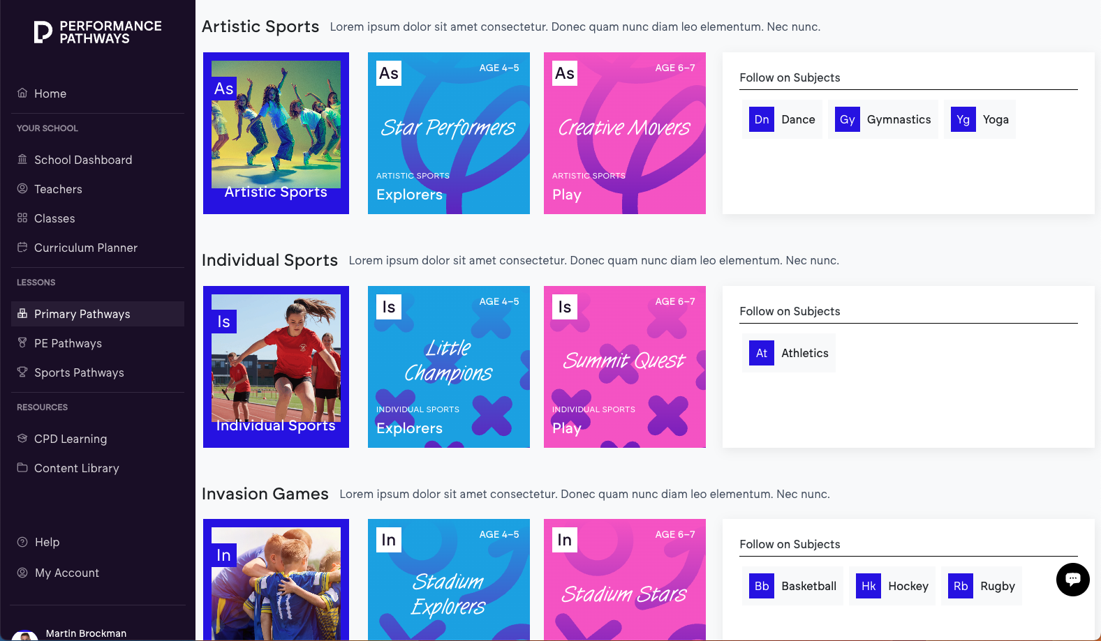PE Pathways screenshot